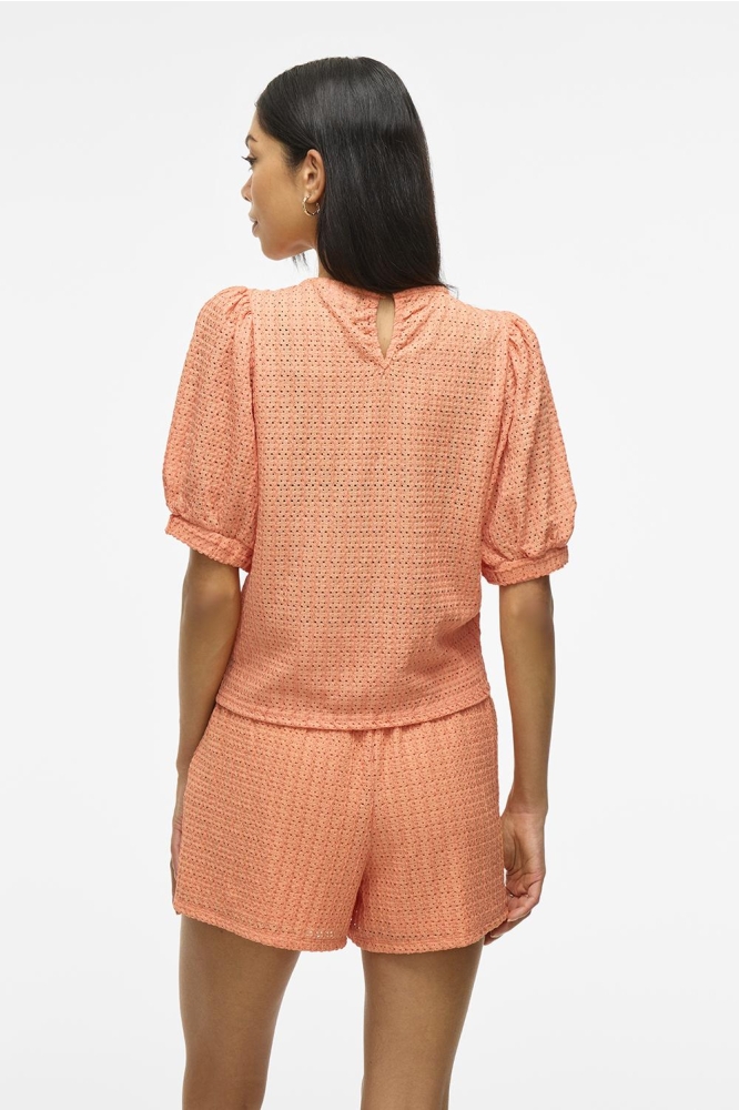 VIMINERA O-NECK 2/4 TOP/TES 14106721 CADMIUM ORANGE